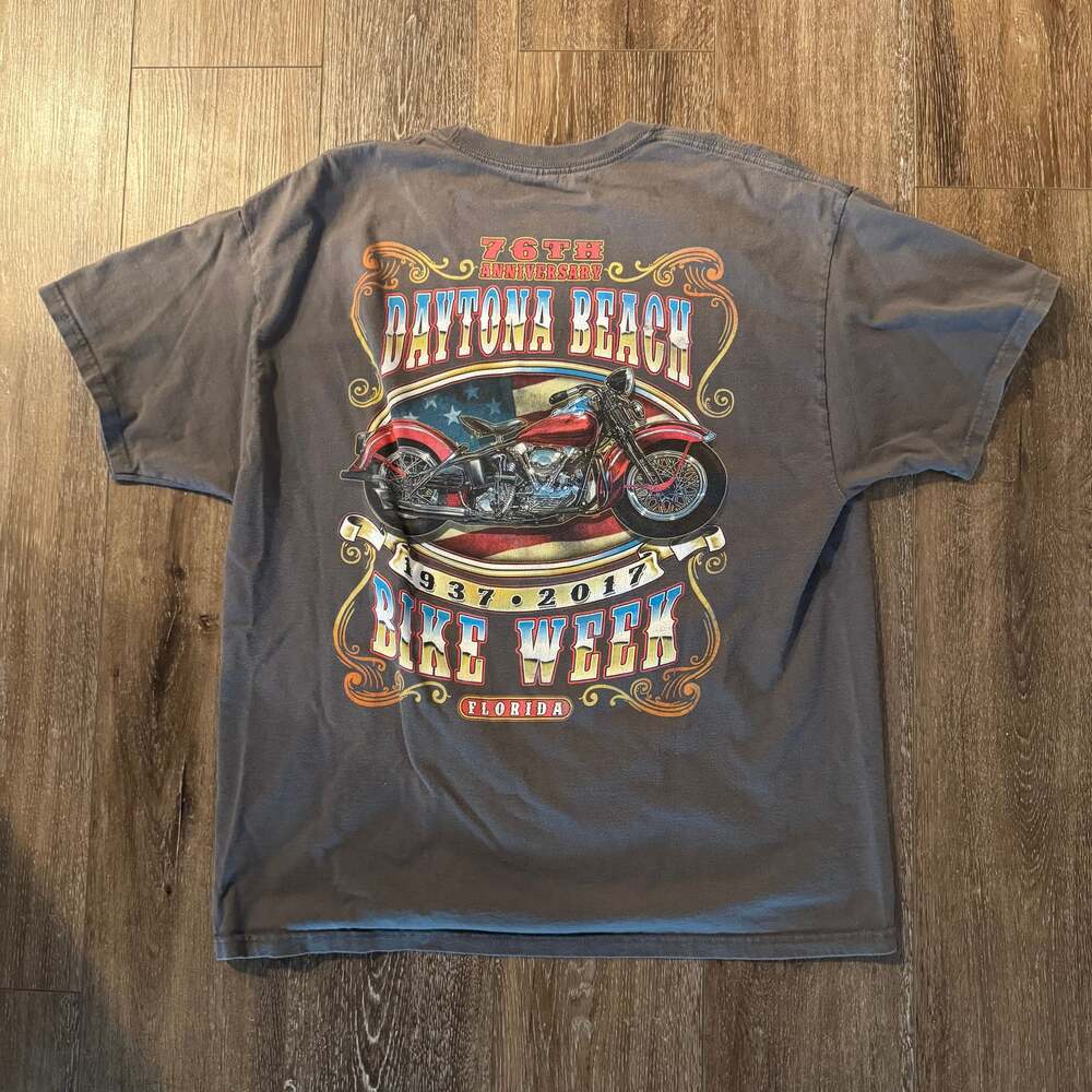 men’s 2017 daytona bike week biker tee